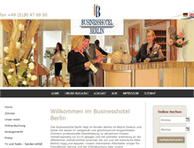 Tablet Screenshot of businesshotel.de